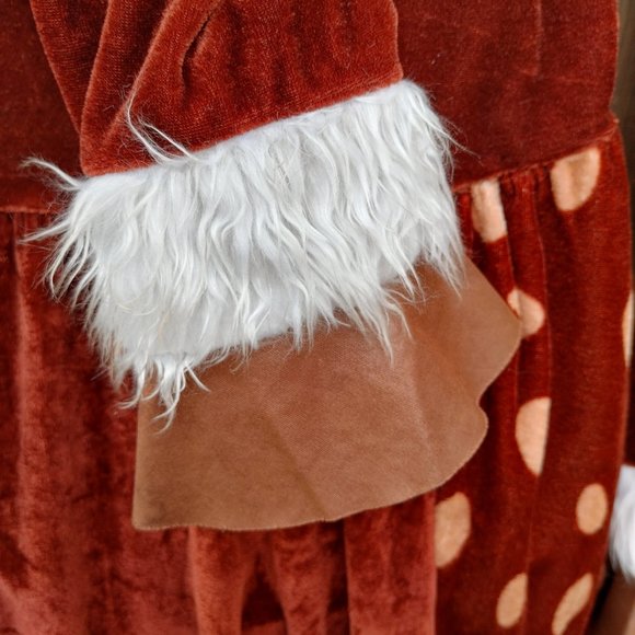 ADORABLE Women's BAMBI Costume Women's Size Large 12-14 Deer Faen Fluffy Tail - Picture 6 of 9